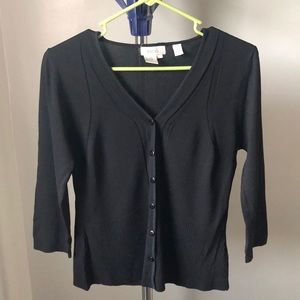 Black Escio Woman’s Button Up Cardigan